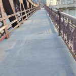 Fiberglass floor plates at the Franklin-Orleans Street Bridge - provided by Direct Metals®, a fiberglass grating supplier.
