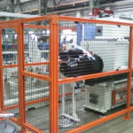 Direct Metals PVC Coated Wire Mesh Protecting A Machine from outside elements